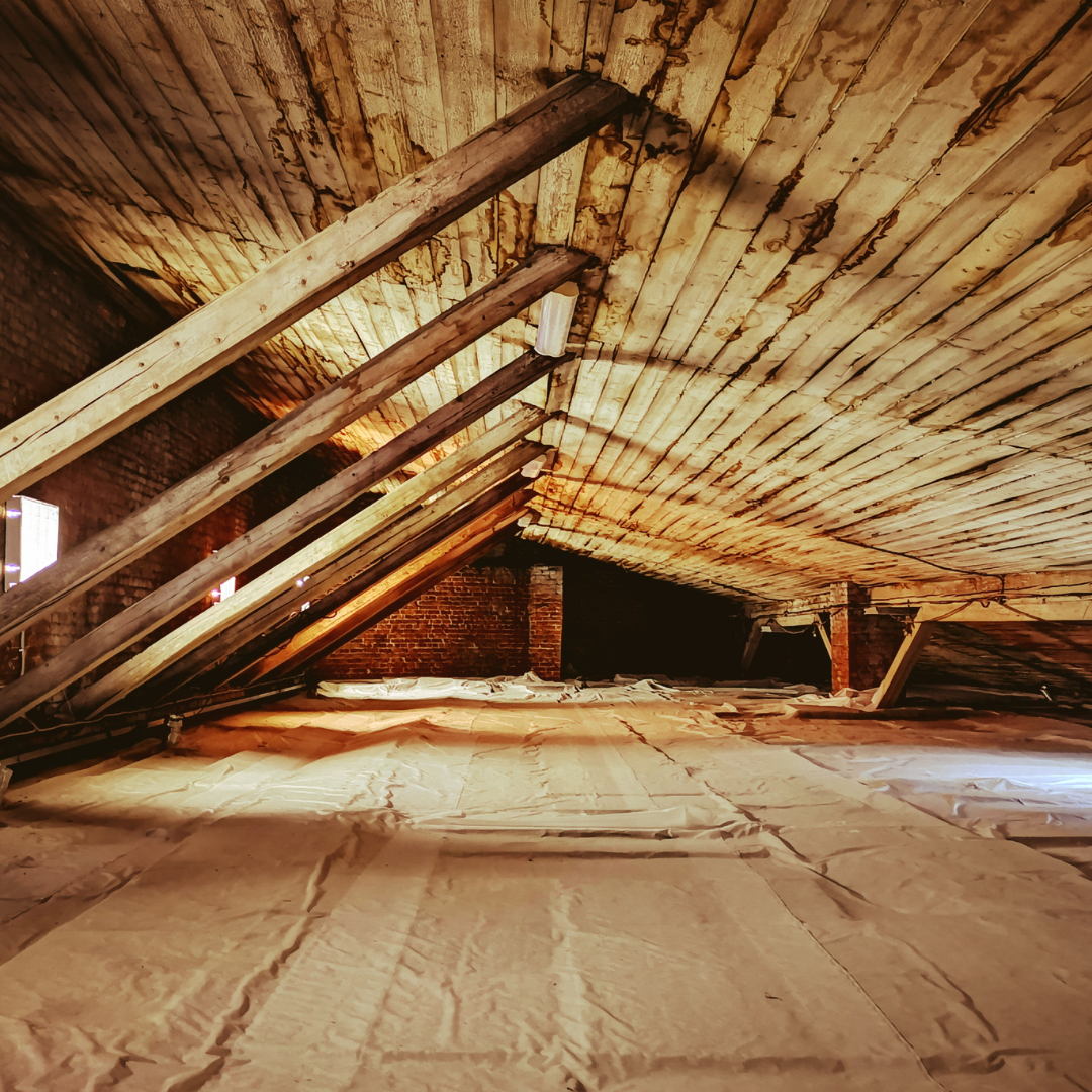 Picture of wooden summer home roof